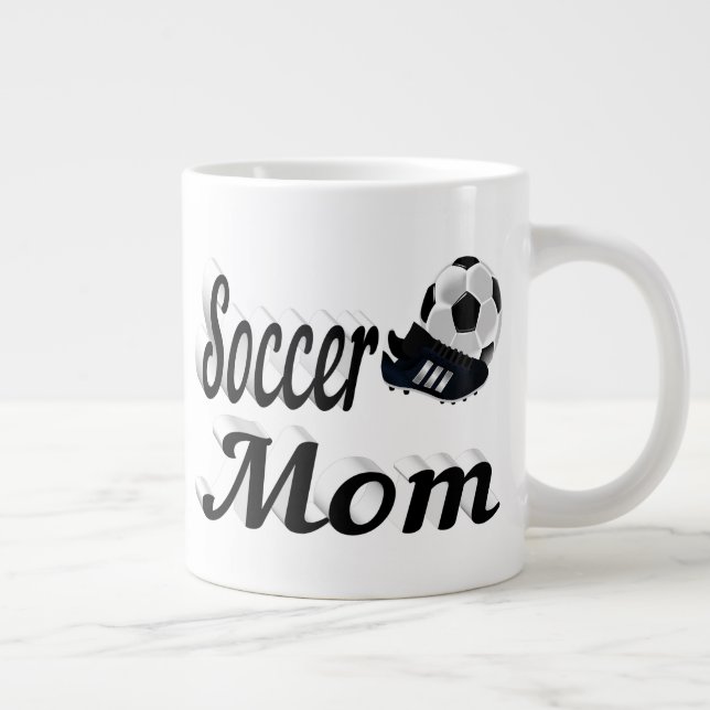 Halvtext för fotboll Mamma Giant Coffee Mugg Jumbo Mugg (Höger)