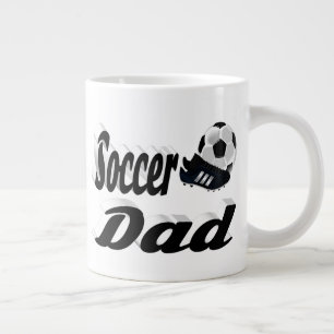 Halvtext för fotboll Pappa Giant Coffee Mugg Jumbo Mugg