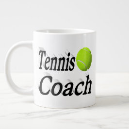 Halvtext för tennis Coach Jumbo Mugg