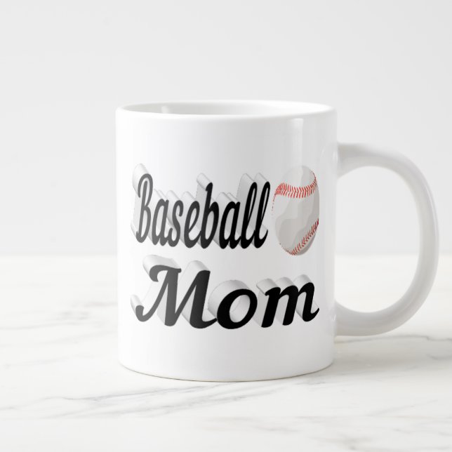 Halvtext från Baseball Mamma Giant Coffee Mugg Jumbo Mugg (Höger)