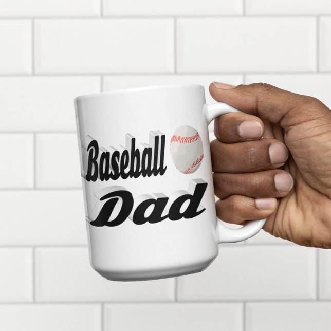 Halvtext från Baseball Pappa Giant Coffee Mugg Jumbo Mugg (Skapare uppladdad)