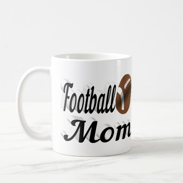 Halvtext i fotboll Mamma Kaffe Mugg (Vänster)