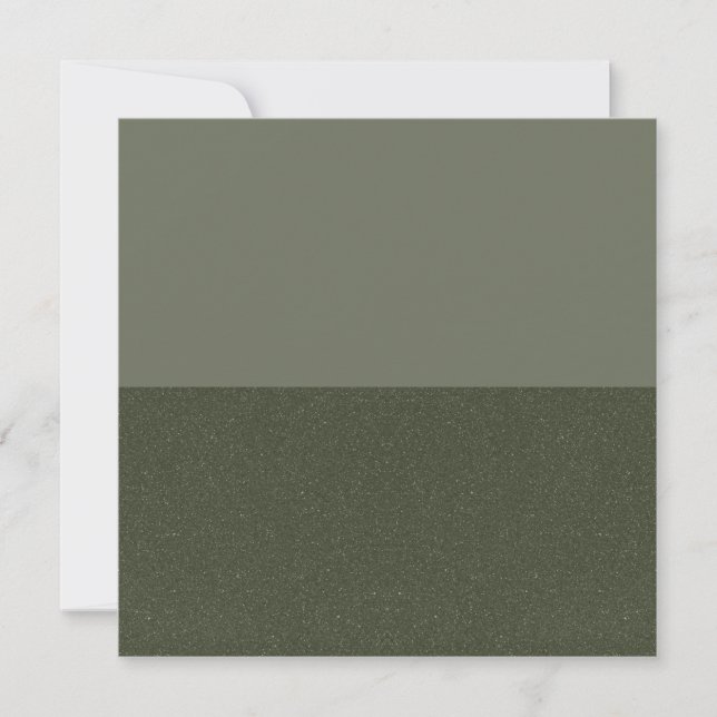 Halvtexturerat Moss-Grönt-platta kort - Anpassning (Framsida)
