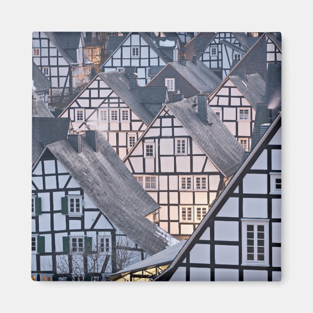 Halvtidsboenden i Freudenberg, Tyskland Magnet (Framsidan)