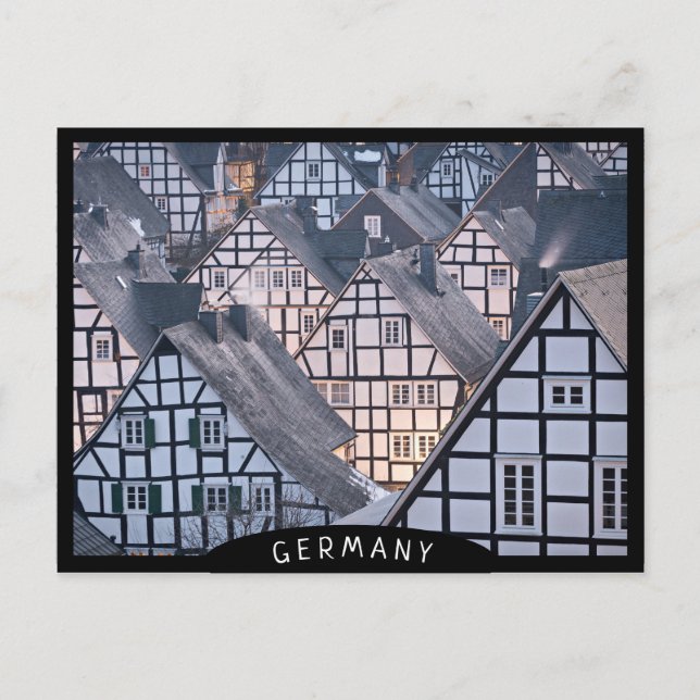 Halvtidsboenden i Freudenberg, Tyskland Vykort (Framsida)