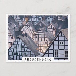 Halvtidsboenden i Freudenberg, Tyskland Vykort