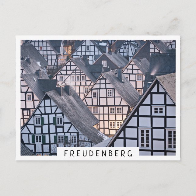 Halvtidsboenden i Freudenberg, Tyskland Vykort (Framsida)