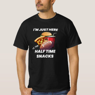 Halvtidssnacks-fotboll Fläkt T-Shirt Design