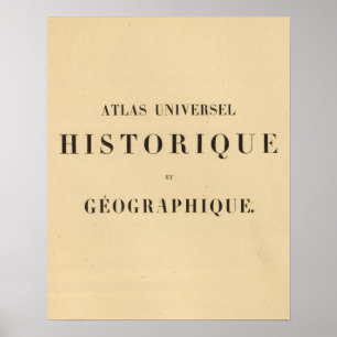 Halvtitel Atlas universel historik Poster