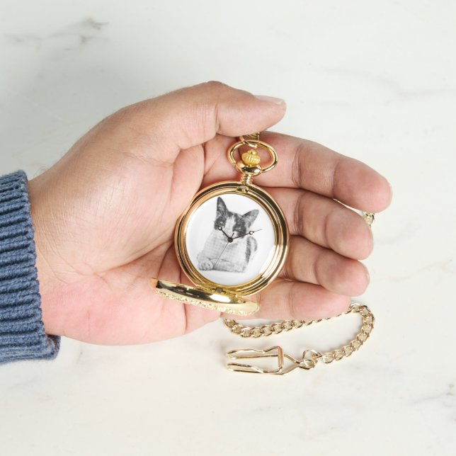 Halvton Katt Armbandsur (Hand)