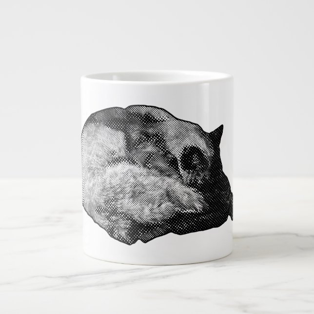 halvton päls lugn jumbo mugg (Framsidan)