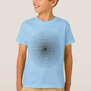 Halvtoncirkel 03 - svart t-shirt