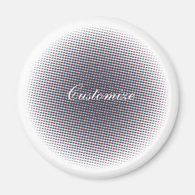 Halvtonspulvercirkel Thunder_Cove för abstrakt Magnet (Framsidan)