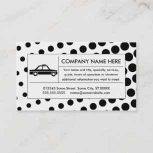 halvtontaxicab visitkort