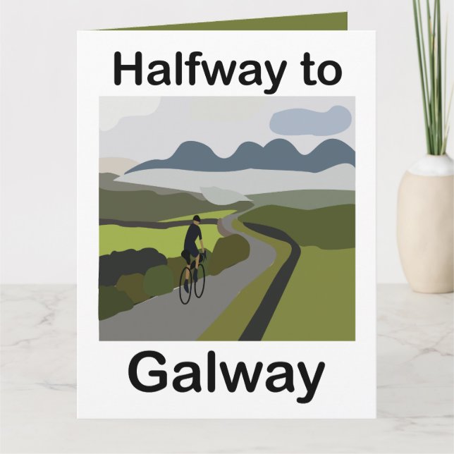 Halvvägs till Galway Road Trip Kort (Framsida)