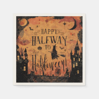 Halvvägs till Halloween-festartiklar Pappersservett