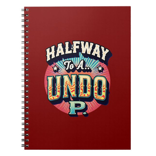 Halvvägs till Hundo - 50:e födelsedagen Anteckningsbok (Framsidan)