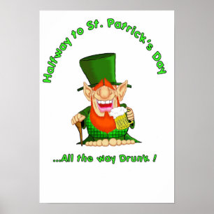 Halvvägs till St-pattys Poster