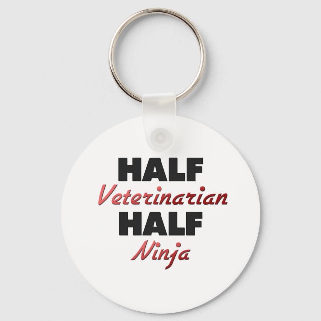 Halvveterinär halv Ninja Nyckelring (Framsida)
