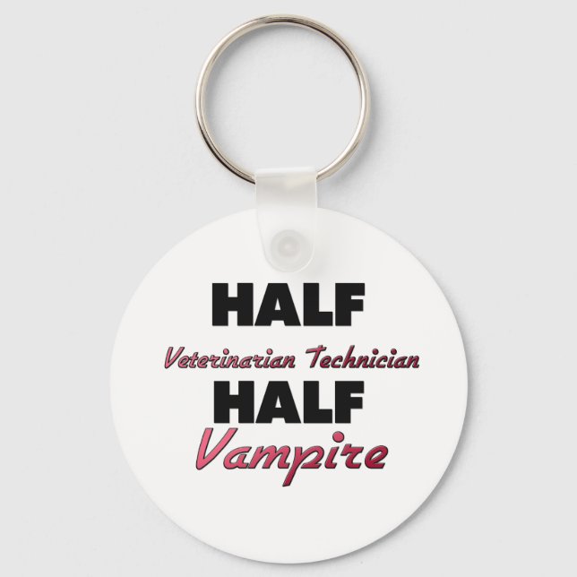 Halvveterinärtekniker halv Vampyrre Nyckelring (Framsida)