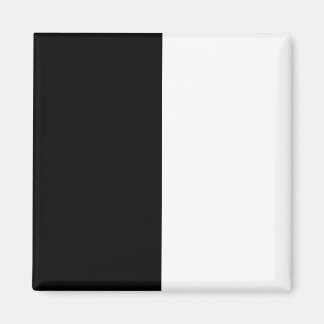 halvvit halvsvart, halvsvart halvvit magnet