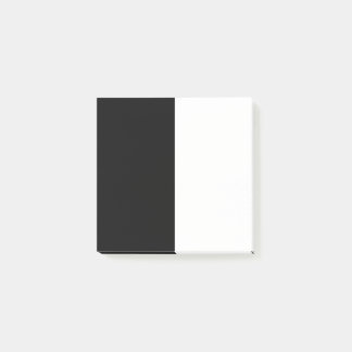 halvvit halvsvart, halvsvart halvvit post-it block