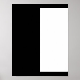 halvvit halvsvart, halvsvart halvvit poster