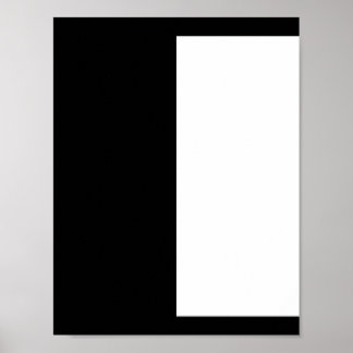 halvvit halvsvart, halvsvart halvvit poster