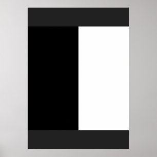 halvvit halvsvart, halvsvart halvvit poster