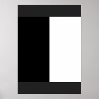 halvvit halvsvart, halvsvart halvvit poster