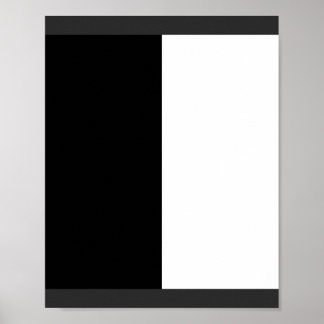 halvvit halvsvart, halvsvart halvvit poster