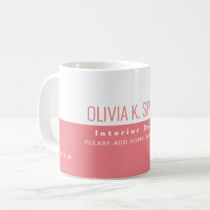 Halvvit inredingsdesign-yrke kaffemugg