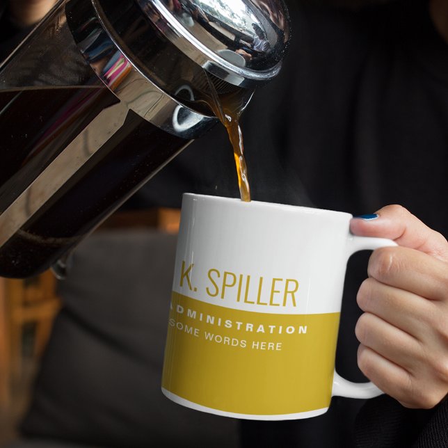 Halvvit professionell (företag) kaffemugg (good coffee)