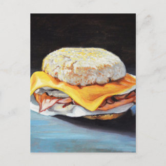 Ham, Egg och Cheese English Muffin Vykort