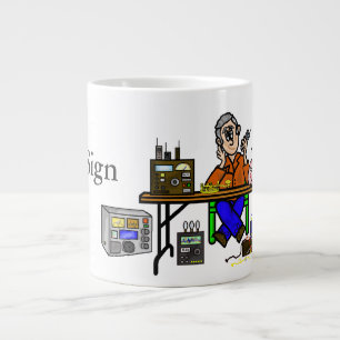 Ham Fest Ham Radio Sellter Namn Mugg Jumbo Mugg