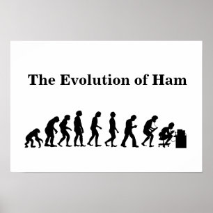 Ham Ham Radio Poster