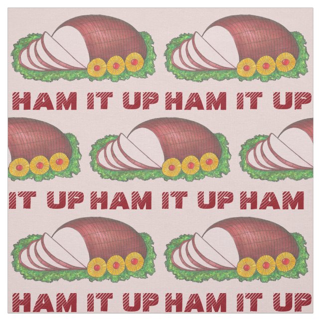 HAM IT UP Helgdag Hams Funny Food God Påsk Tyg (Provkarta)