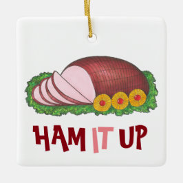 HAM IT UPP FEL Helgdag Juldag Foodie Julgransprydnad Keramik