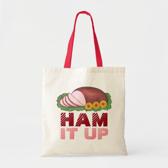 HAM IT UPP FEL Jul Helgdag Foodie Tote Tygkasse (Framsidan)