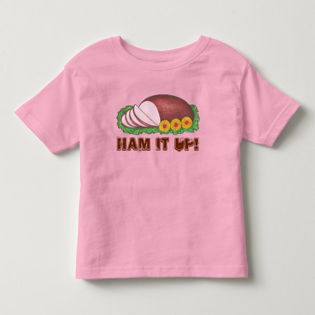 HAM IT UPP Luddig Helgdag Vuxna julsötare T-shirt (Framsida)