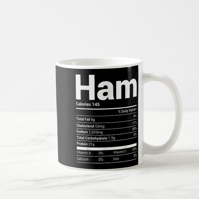 Ham Nutrition Facts Family Matchande julkostnad Kaffemugg (Höger)