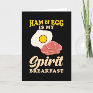 Ham- och äggfrukost kort