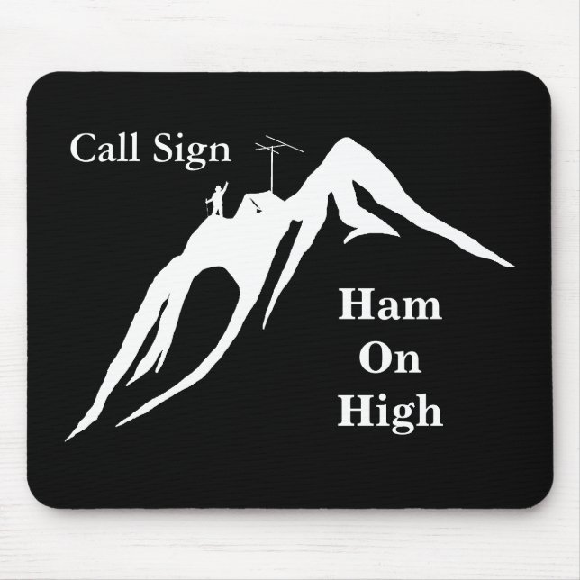 Ham på High Ham Radio Computer Mouse Pad Musmatta (Framsidan)