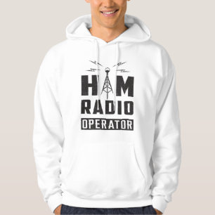 HAM Radio Amateur frekvensoperatör Antenna Gift Hoodie
