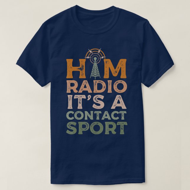 Ham Radio Amateur Radio Morse Code for Radio Opera T Shirt (Design framsida)