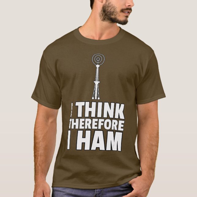 Ham Radio Amateur Radio T Shirt (Framsida)