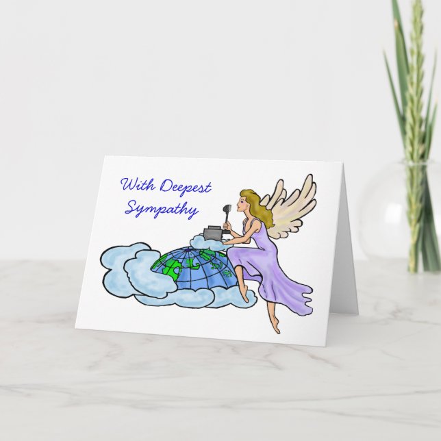 Ham Radio Angel Sympathy Card Adapt Anpassa det! Kort (Framsida)