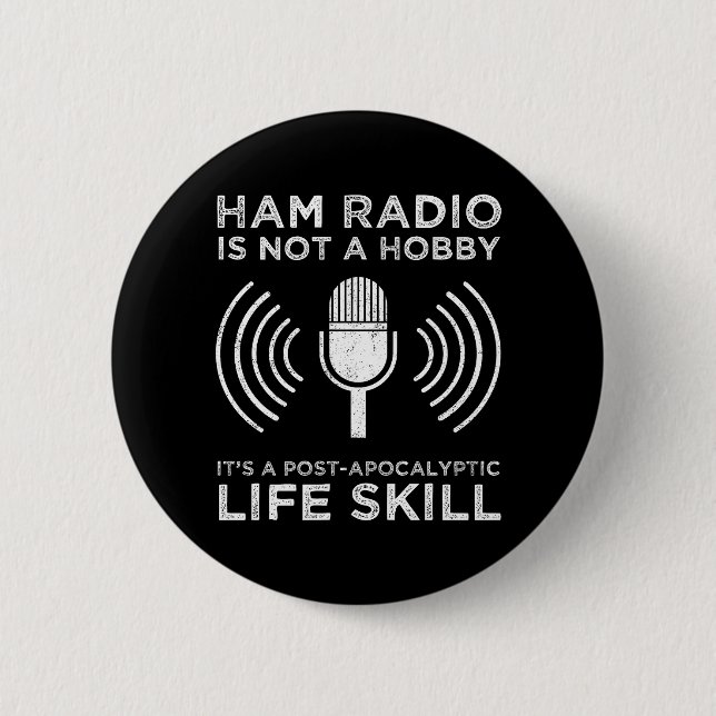 Ham Radio är ingen hobby Knapp (Framsida)