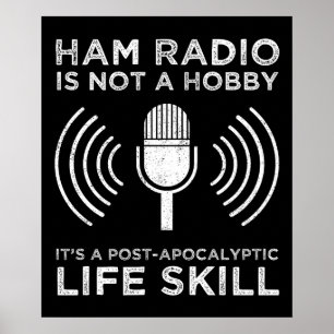Ham Radio är ingen hobby Poster