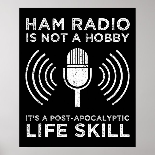 Ham Radio är ingen hobby Poster (Framsidan)